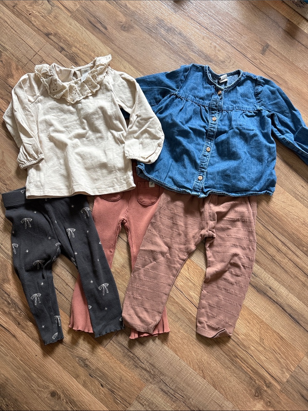 Toddler Girl Bundle - H&M, Easy Peasy, Cat &Jack, Little Co, Rylee & Cru - Picture 5 of 10